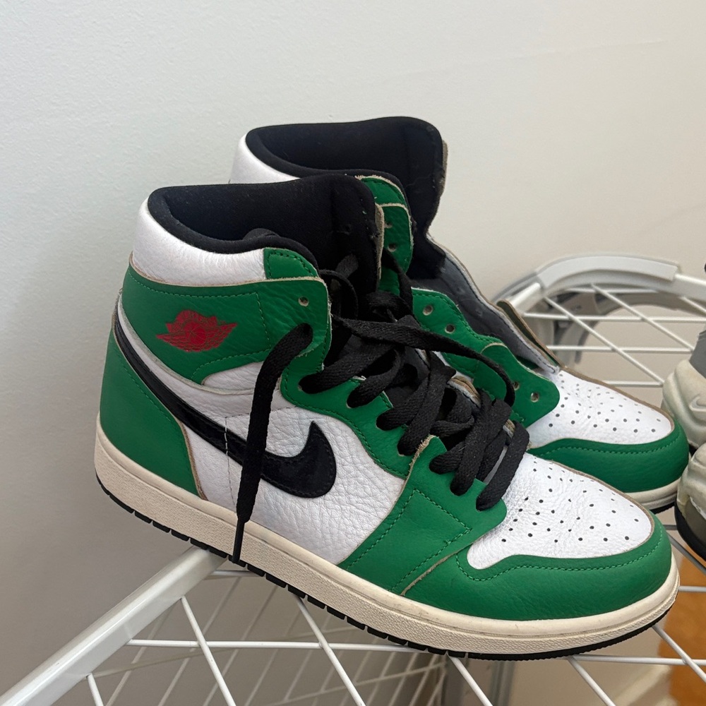 Nike Green and White Sneakers